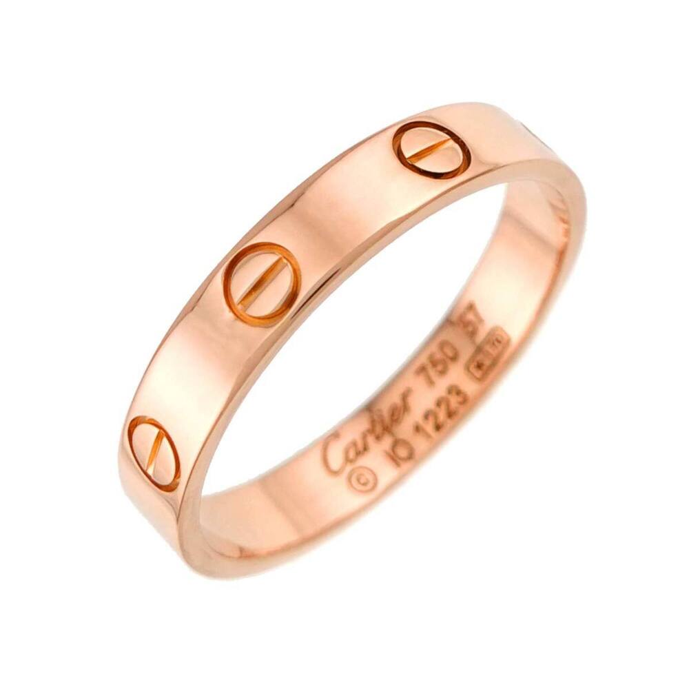 Cartier Mini Love Ring #57, 18K PG Pink Gold 750.